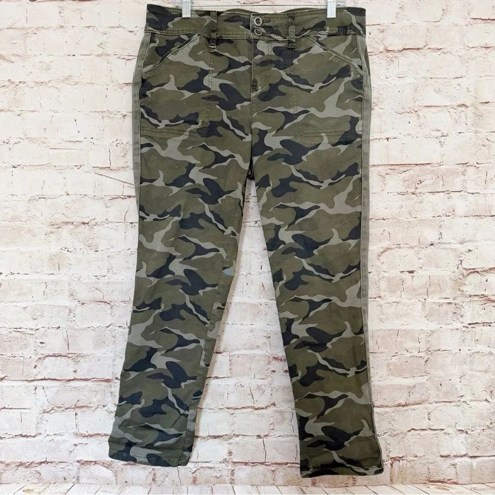 Torrid camouflage roll tab jeans